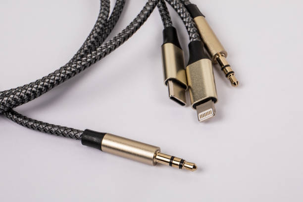 istock 3 In 1 Type-C3.5mm Jack Aux Cable on white background 2012488934
