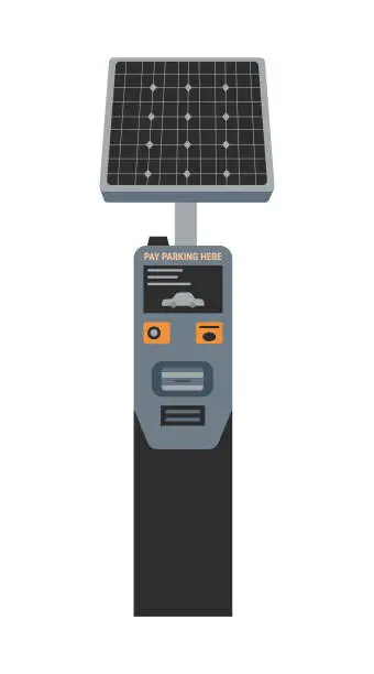 Vector illustration of Parking meter1