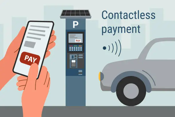 Vector illustration of Parking payment2