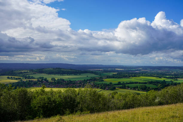 istock View of farm fields and clouds in the countryside 2012506250