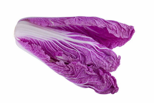 istock Purple chinese cabbage isolated on a white background 2012526450