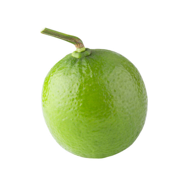 istock Whole and sliced limes, Sour green fruit isolated on on a white background 2012527016