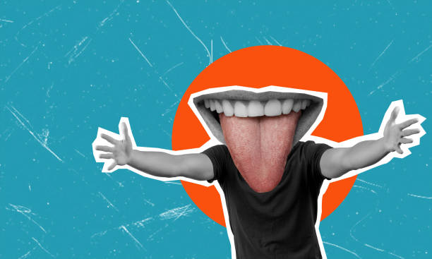 istock Art collage, go into hug, man trying to hug, on blue background with space for text. 2012544551