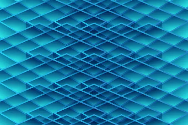 Vector illustration of Abstract blue triangle background