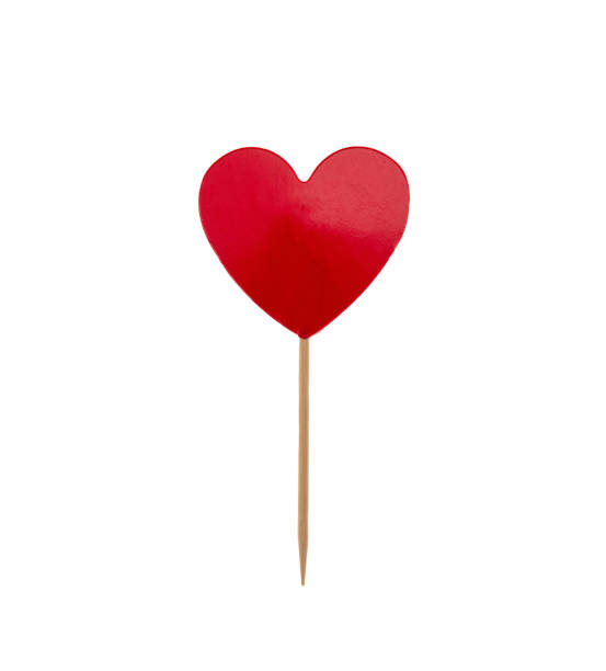 Red heart isolated on white transparent,