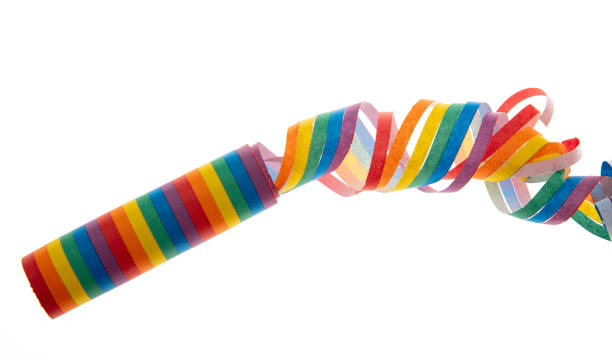 istock Rainbow colors streamer isolated on white transparent 2012624551