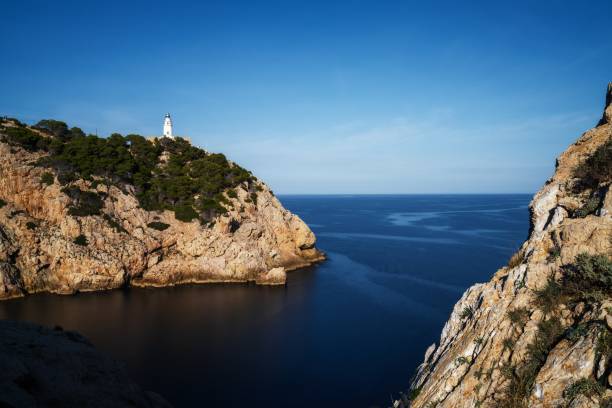 A view of the Punta de Capdepera and the lighthouse in eastern Mallorca