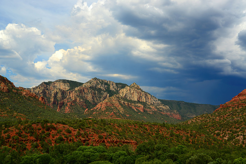 Sedona Arizona red rock country and surroundng mountain landscape