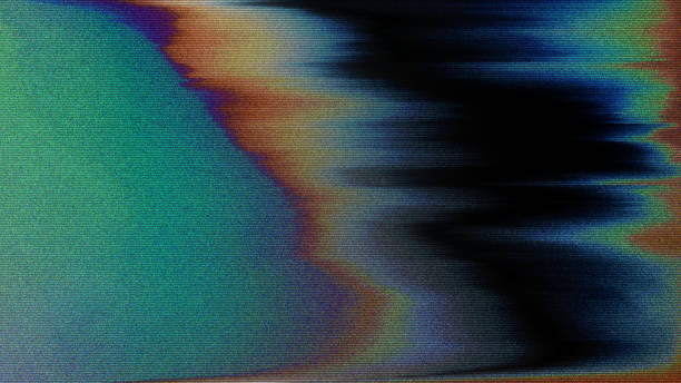 glitch noise static television vfx pack. visual video effects stripes background, crt tv screen no signal glitch effect - celuloid zdjęcia i obrazy z banku zdjęć