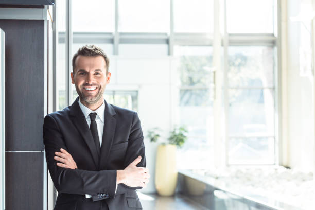 istock Happy businessman in an office 2012805377