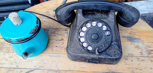 Old home rotary phone