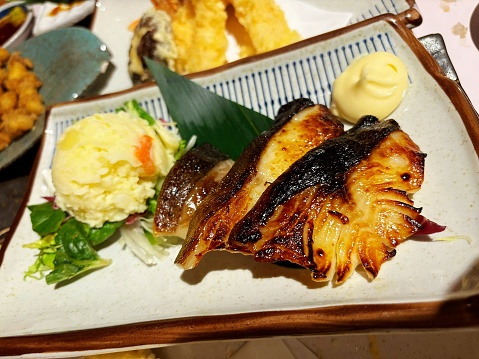 Grilled White Miso Marinated Black Cod