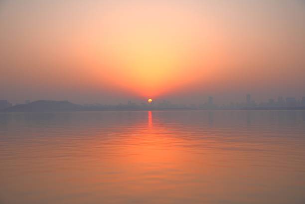 Sunset over East Lake aglow