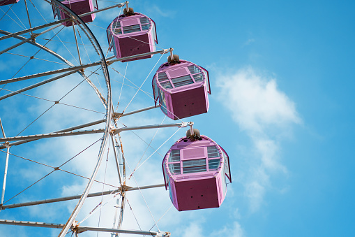 Ferris wheel，Ferris wheel in the amusement park