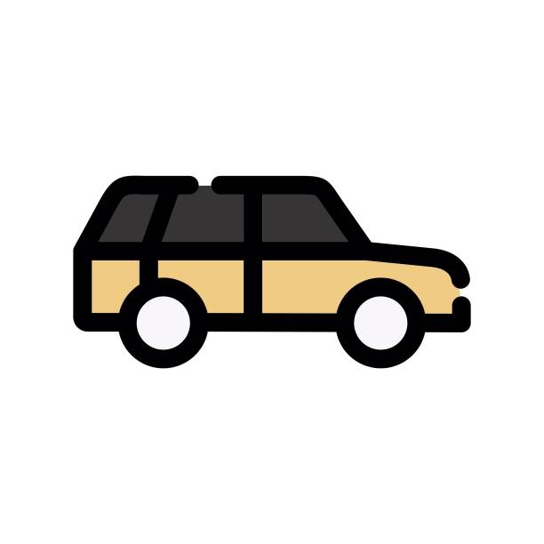 station wagon icon - stationwagon stock illustrations