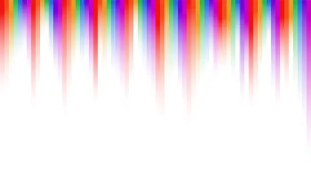 Vector illustration of Bright vertical rainbow reflection background