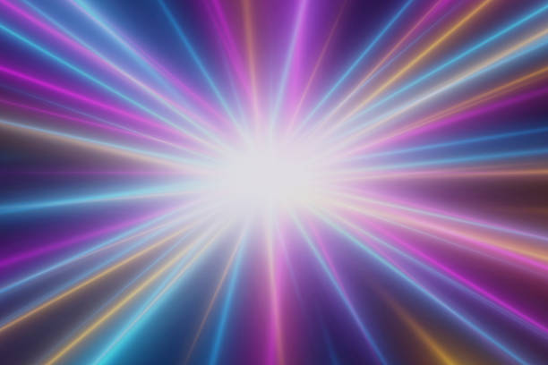 istock Futuristic high-speed traffic with rays of light and neon lines. 2012978032