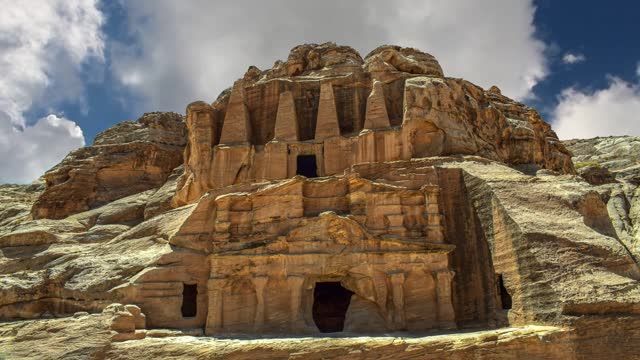 Tombs Caves Petra in Jordan