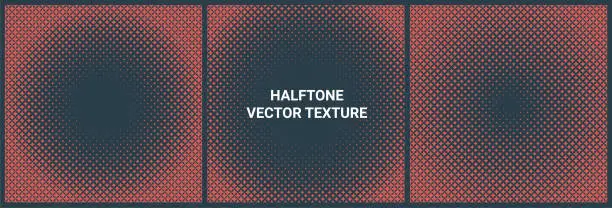 Vector illustration of Vector halftone pattern texture gradient screen background. Half tone dot texture gradation graphic artwork effect.