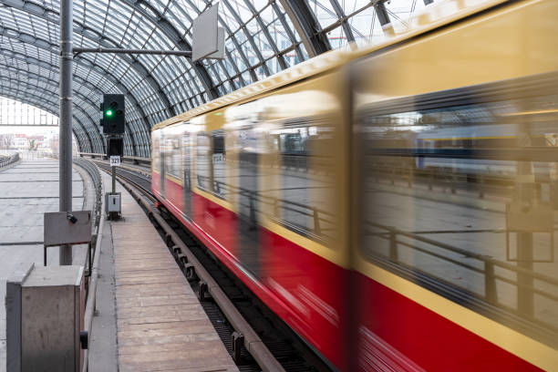 Berlin, Germany - April 23, 2021: Metro U-Bahn Underground Station Unter den Linden in Berlin, Germany.