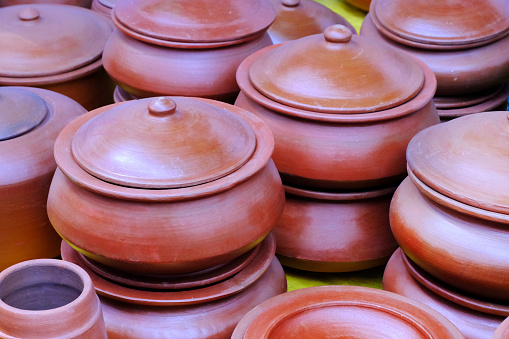 Terracotta Artworks of handicraft, on display during the Handicraft Fair in Bhimthadi Jatra, To uplift the culture and tradition with an active platform.