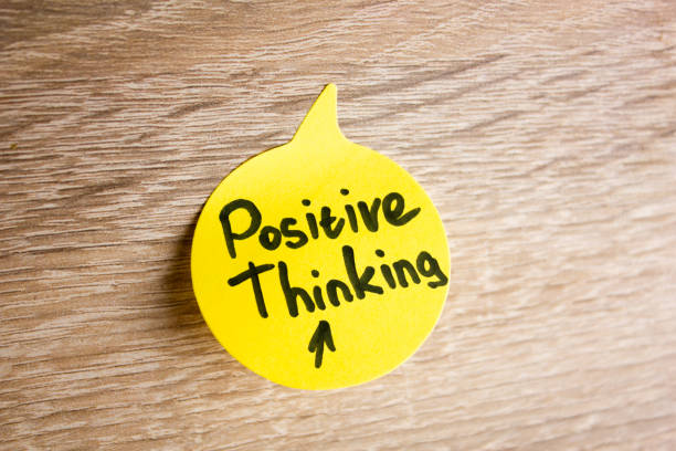 istock Positive thinking inscription, note on a sheet. Positive thinking concept. 2013097214