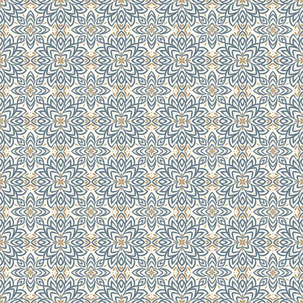 Vector illustration of Damask fabric swatch