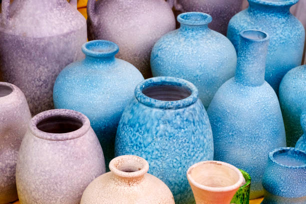 istock Textured Ceramic Vase, Vases and Pots In Home Decor Items. 2013128231