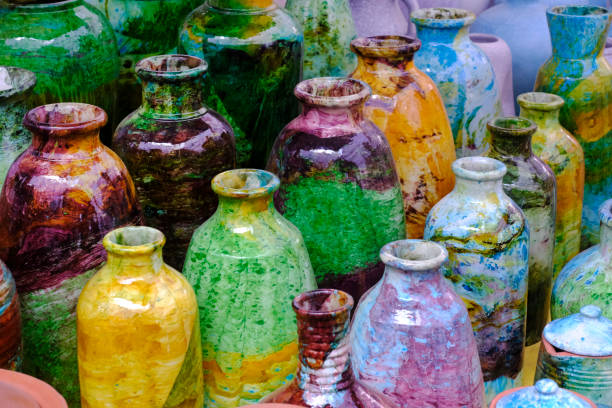 Textured Ceramic Vase, Vases and Pots In Home Decor Items.