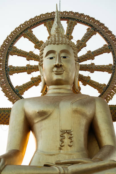 Serene Big Buddha Statue at Samui Island in Daylight