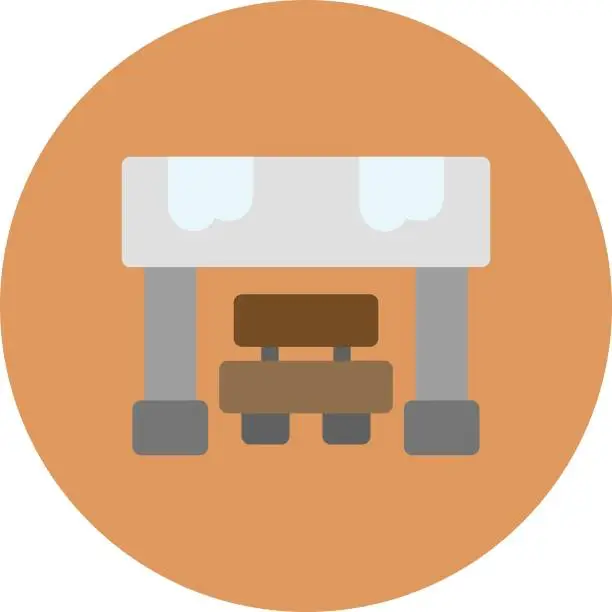 Vector illustration of Bus Stop Icon