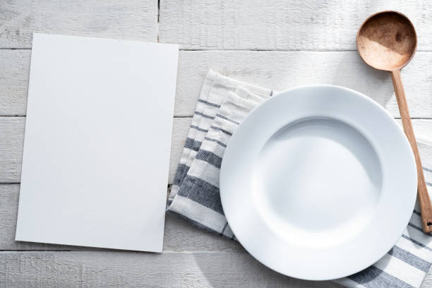 istock Recipe card template on wooden background 2013161259