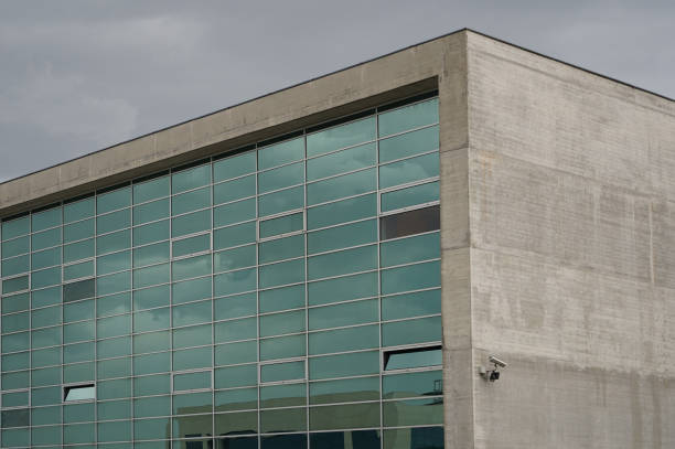 istock Facade of a modern glass and reinforced concrete building 2013228611