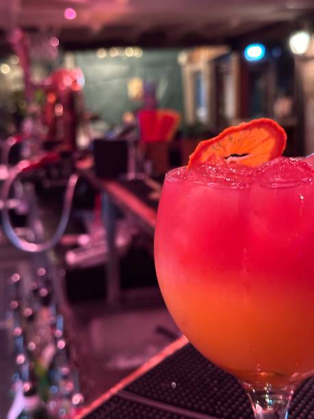 istock Close up of a drink at the bar 2013234483