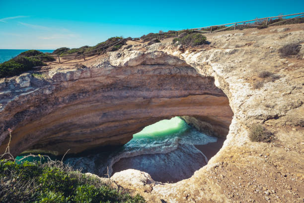 istock benagil cave, algarve coast, portugal 2013246990