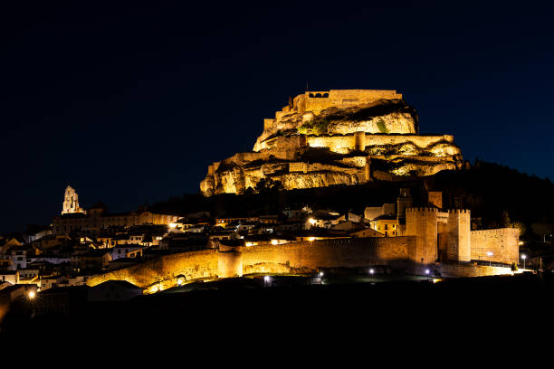 istock Night View over Morella Town, Spain 2013288084