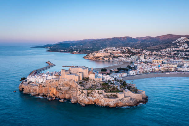 istock Lovely Sunset over Castle in Peniscola, Castellon, Spain 2013288665
