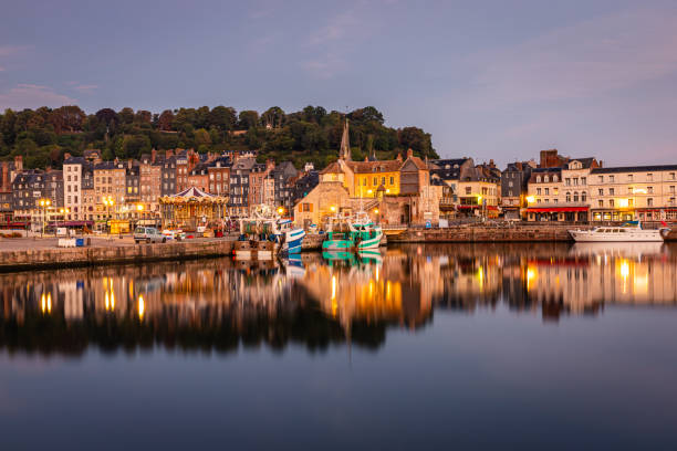 istock City Lights reflections, Honfleur Normandy, France 2013326026