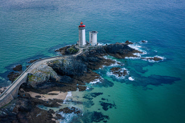 istock Evening Flight Over Petit Minou Lighthouse, Brittany, France 2013330509