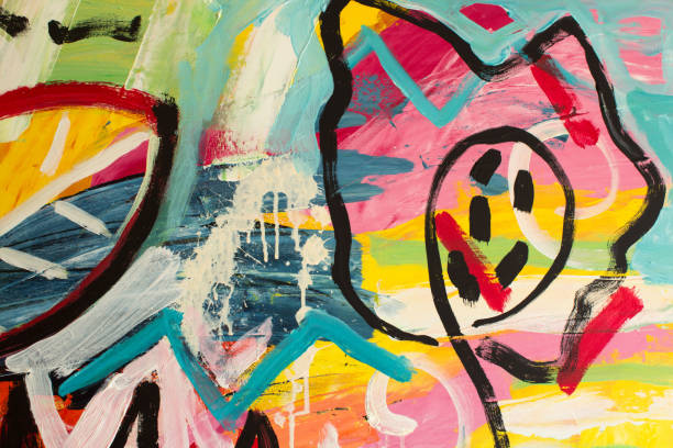 istock Detail of the Painting as a Background 2013388225