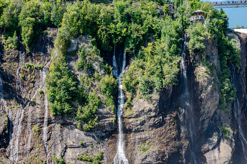 Panorama of Montmorency falls, Quebec city