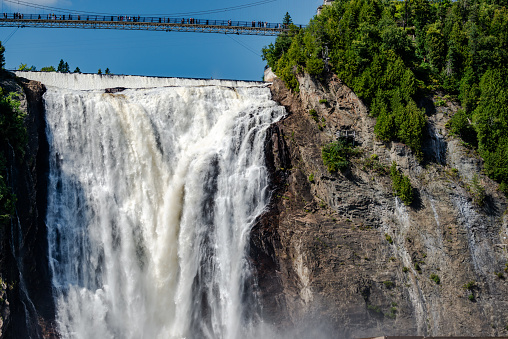 Montmorency Falls, located near Quebec City, is the region's second most-visited tourist site after Old Quebec