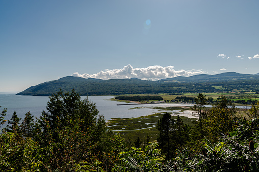 Baie Saint-Paul on the shores of the St. Lawrence River in the Charlevoix region of Quebec, Canada.