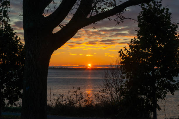 istock Sunrise over St. Lawrence river, LaSalle, Quebec, Canada 2013412235