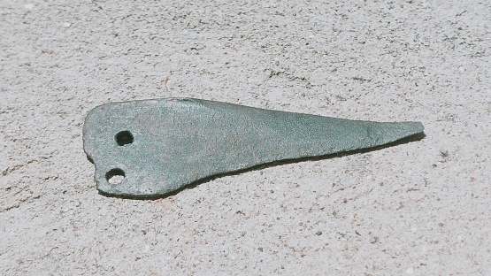 private collection, ancient bronze age knife