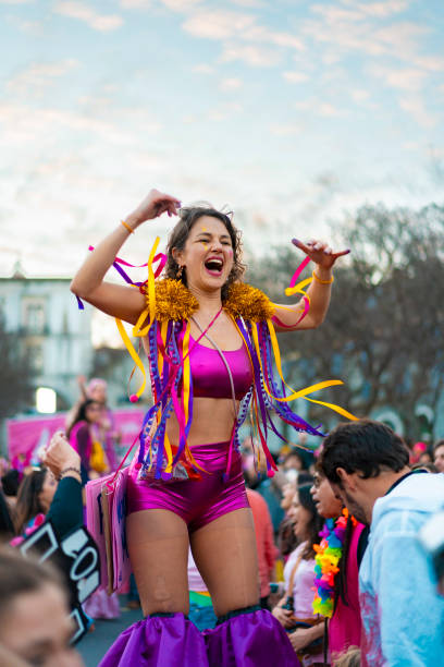 Street Carnival in Lisbon, Portugal, on February 10, 2024
