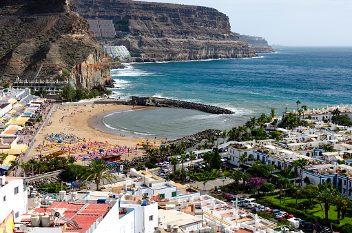 The beautiful town of Mogan and Marina on Gran Canaria