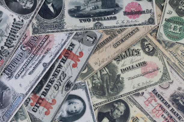istock Old west period US dollar banknotes 2013858859