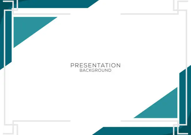 Vector illustration of modern presentation banner background