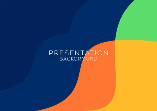 Vector illustration of colorful presentation abstract background